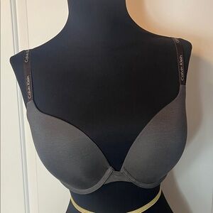 CALVIN KLEIN GREY DEMI BRA - 36C